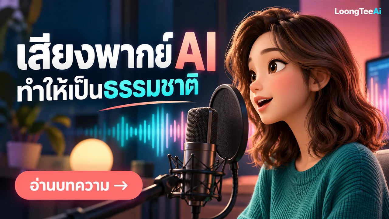 ทำเสียงพากย์ด้วย AI ให้เป็นธรรมชาติ เขียนบทให้อ่านลื่น เลือกเสียง และใส่ในคลิปอย่างมืออาชีพ