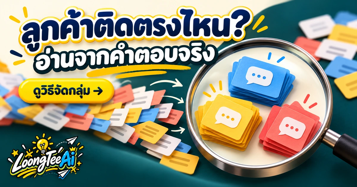 ใช้ AI จัดกลุ่มปัญหาลูกค้าจากบทสัมภาษณ์