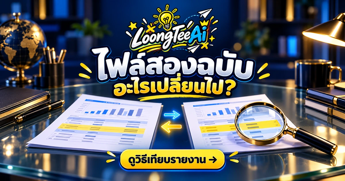 สรุปข้อแตกต่างระหว่างไฟล์รายงานด้วย AI