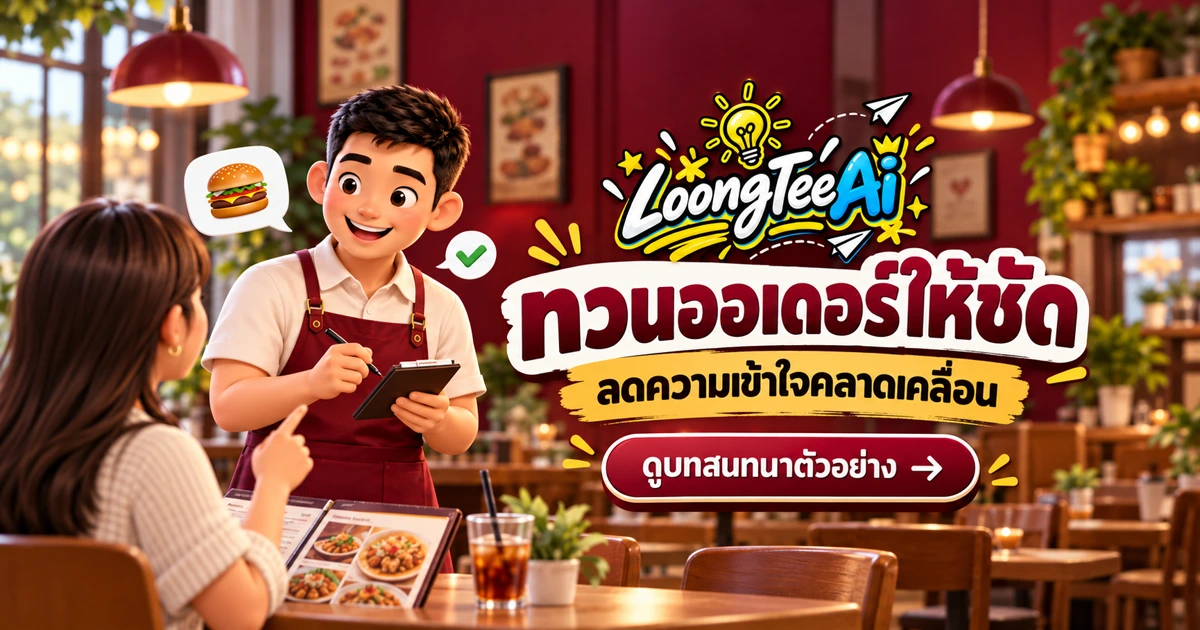 ทำคู่มือรับออเดอร์และทวนรายการด้วย AI