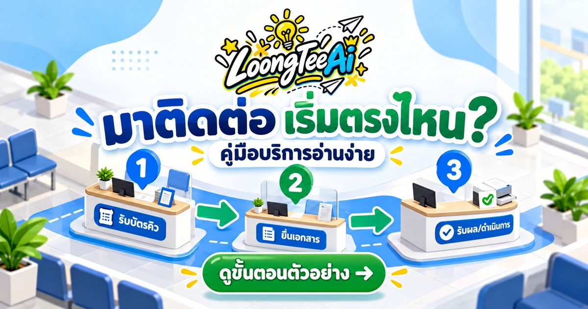 ทำคู่มือขั้นตอนบริการประชาชนด้วย AI