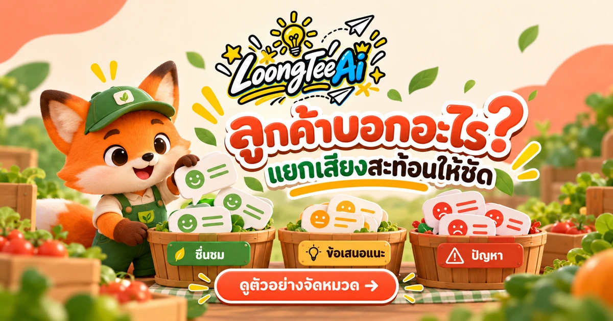 จัดหมวดความคิดเห็นลูกค้าสินค้าเกษตรด้วย AI