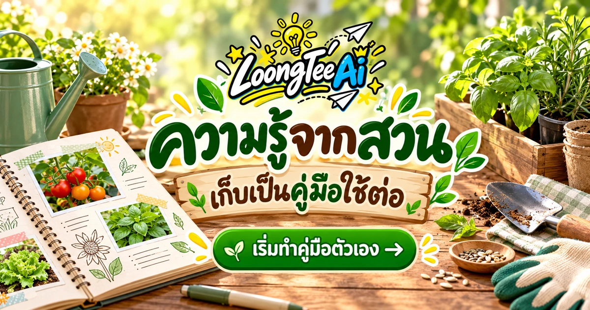เปลี่ยนประสบการณ์ทำสวนเป็นคู่มือด้วย AI