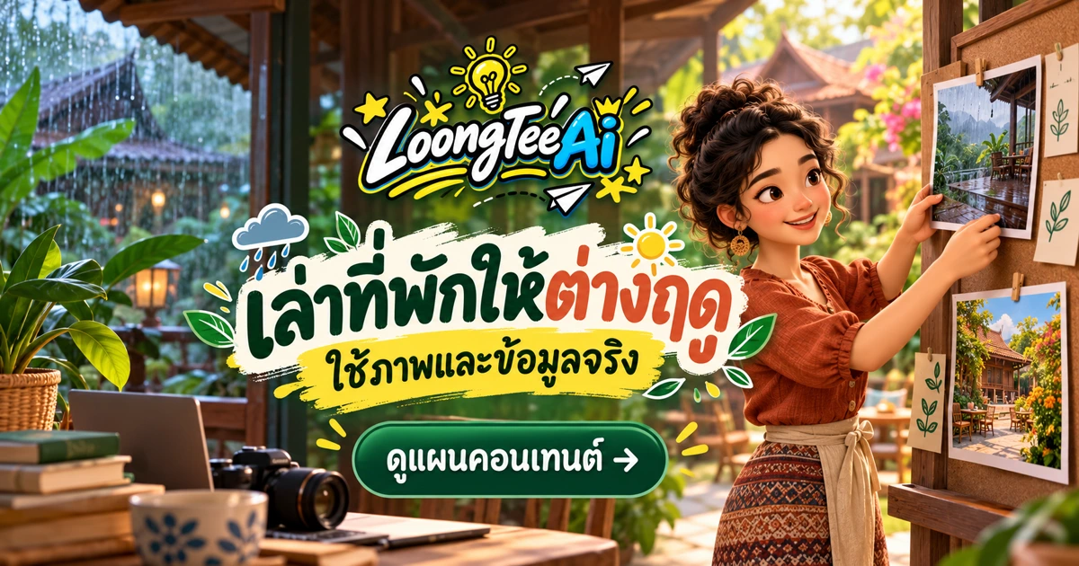 วางคอนเทนต์ที่พักตามฤดูกาลด้วย AI