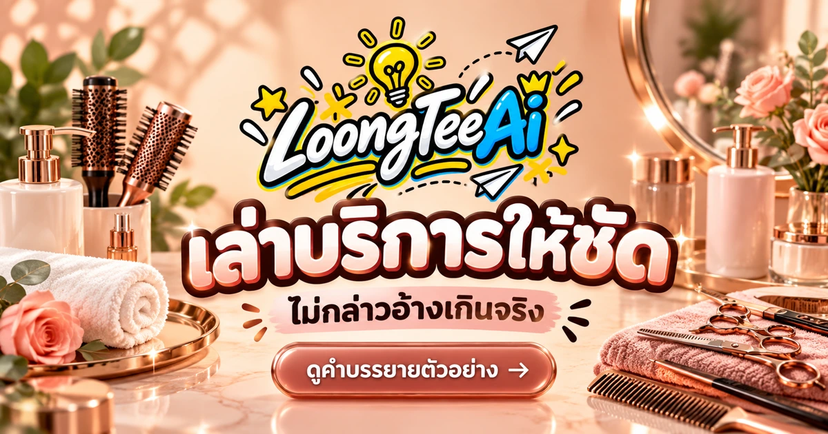 ทำคำบรรยายบริการด้วย AI โดยไม่กล่าวอ้างผลเกินจริง
