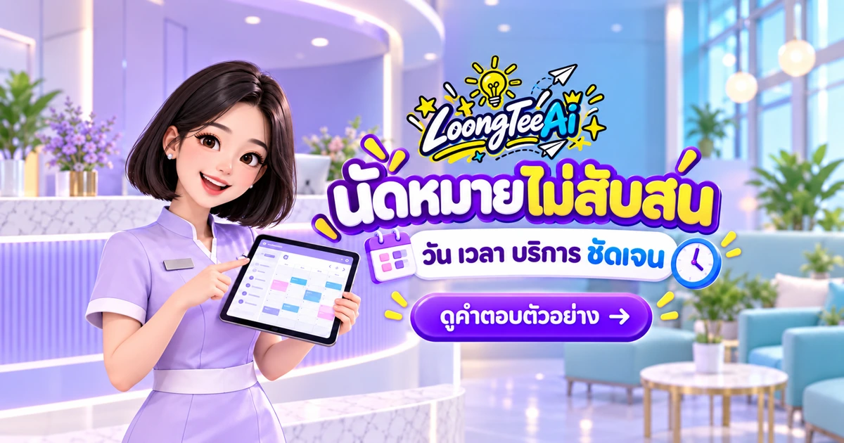 จัดคำตอบเรื่องนัดหมายร้านความงามด้วย AI