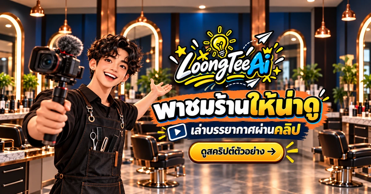 ทำสคริปต์คลิปแนะนำบรรยากาศร้านด้วย AI