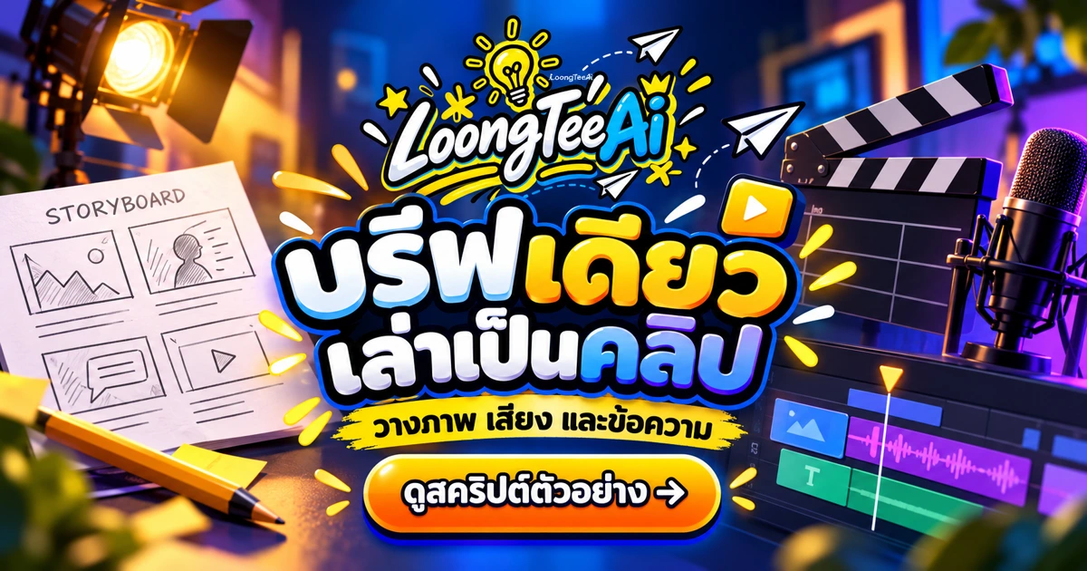 ร่างสคริปต์วิดีโอจากบรีฟด้วย AI