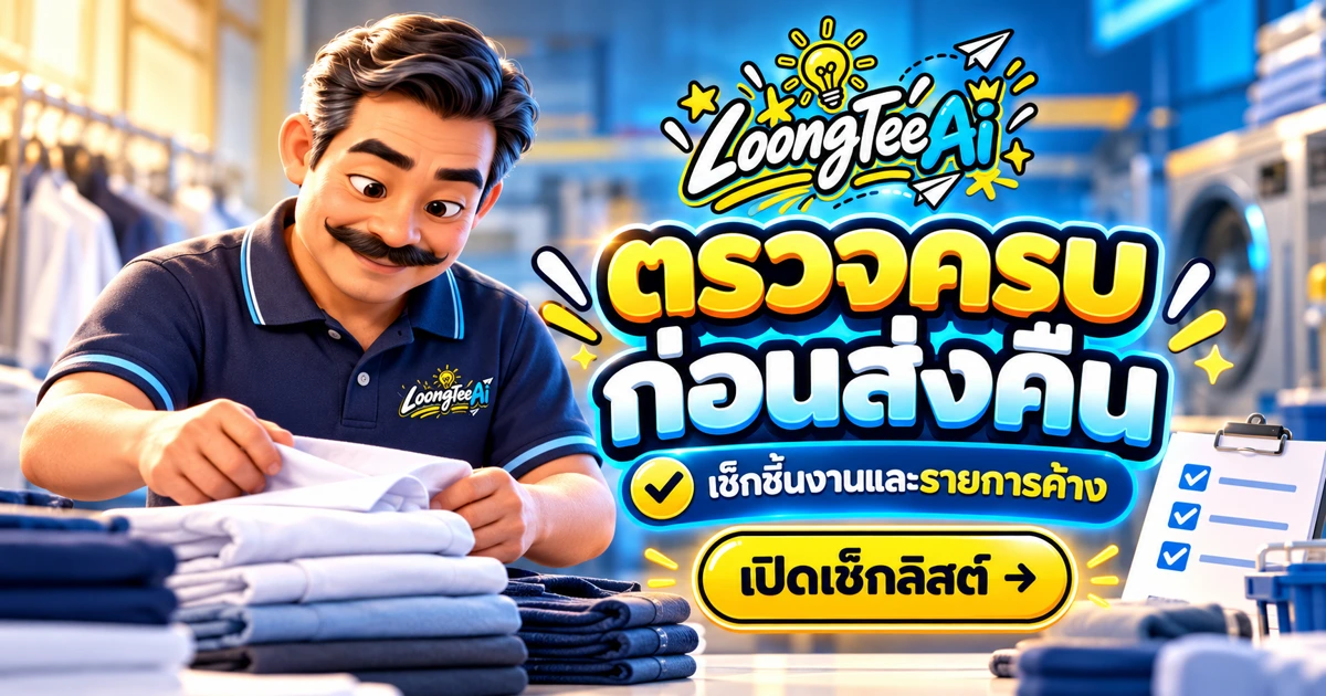 ทำเช็กลิสต์ตรวจรับและส่งคืนงานด้วย AI