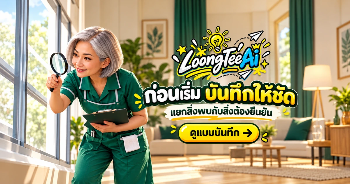ใช้ AI จัดบันทึกข้อสังเกตก่อนเริ่มทำความสะอาด