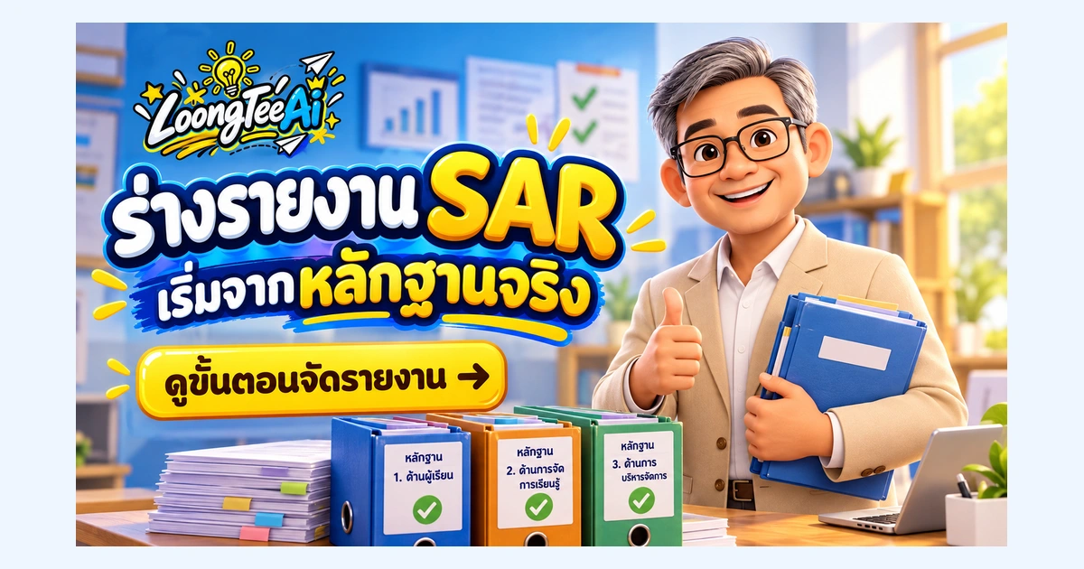 ร่างรายงาน SAR ด้วย AI จากหลักฐานที่มีจริง