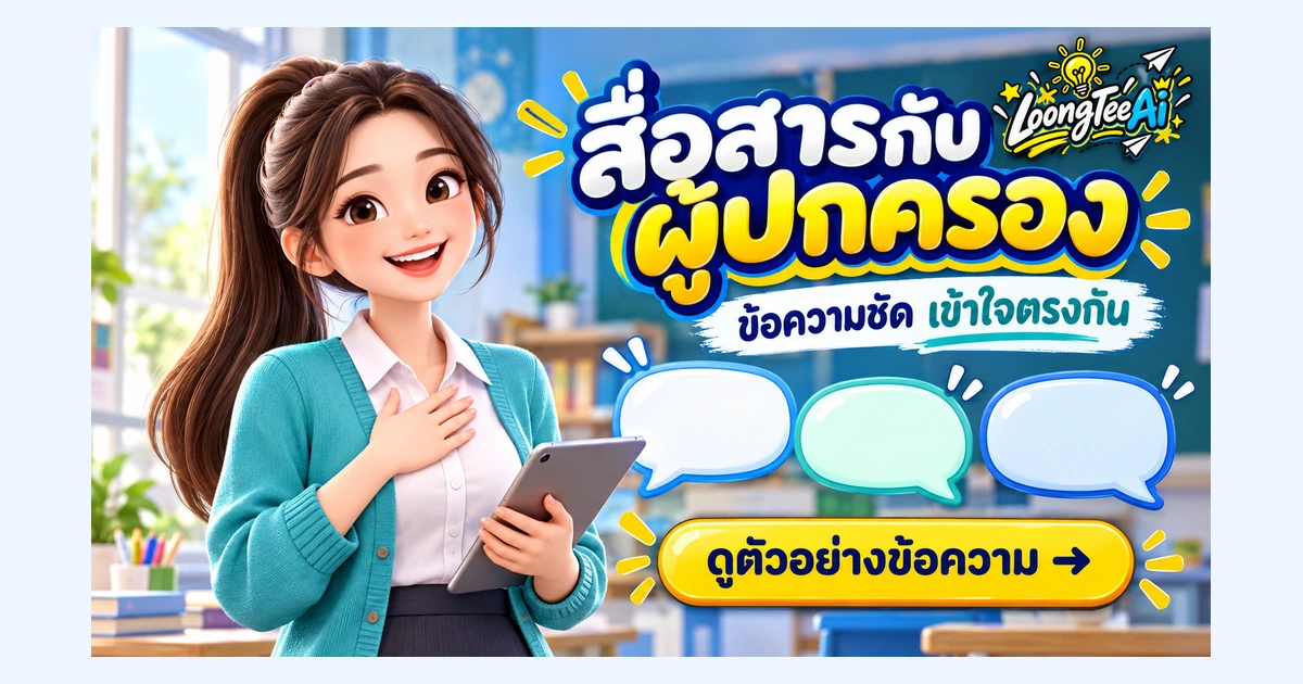 เขียนข้อความถึงผู้ปกครองด้วย AI อย่างเหมาะสม