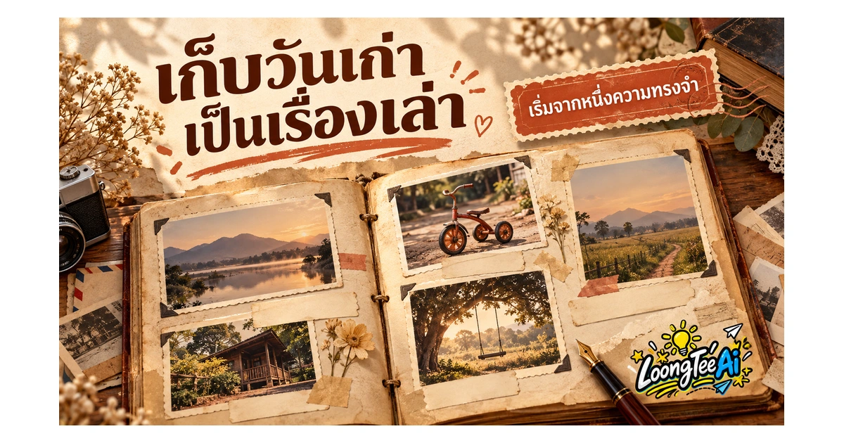 เรียบเรียงความทรงจำเป็นเรื่องเล่าด้วย AI