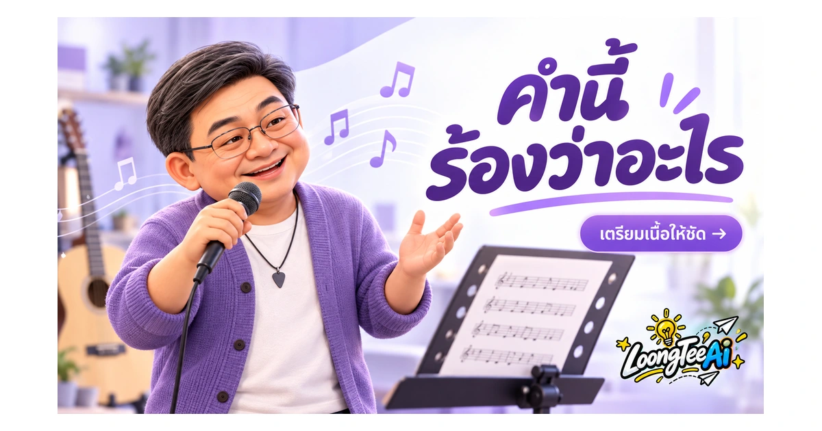 เตรียมเนื้อร้องให้ระบบเสียงอ่านชื่อและเว้นวรรคถูก