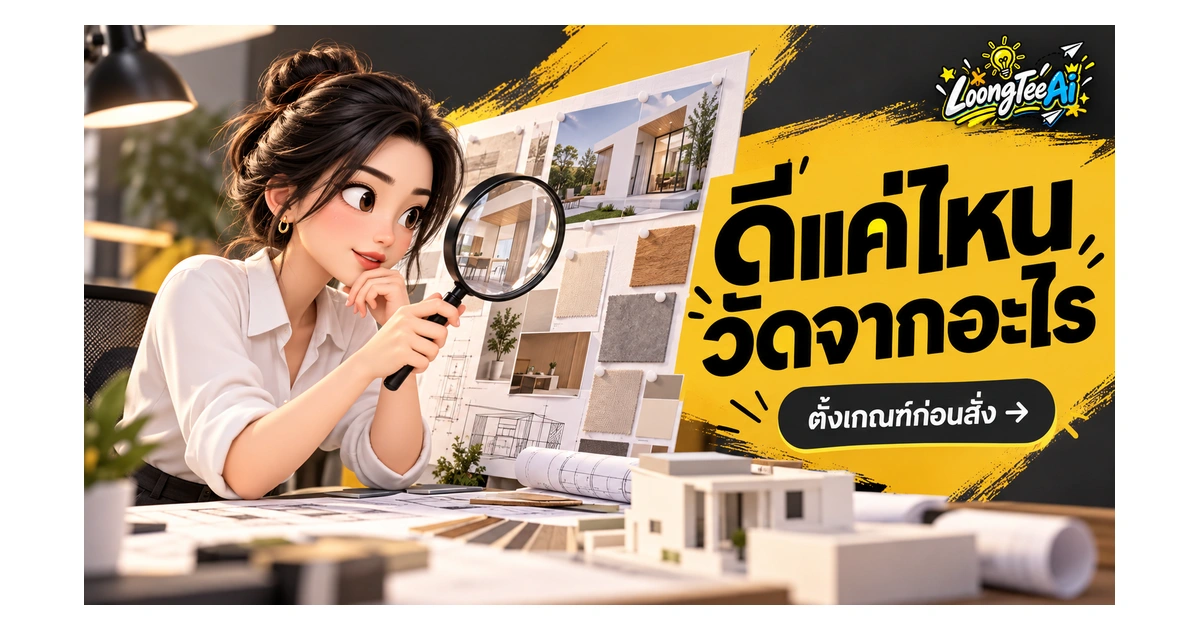 กำหนดเกณฑ์ตรวจงานใน Prompt แทนคำว่าสวยและดี