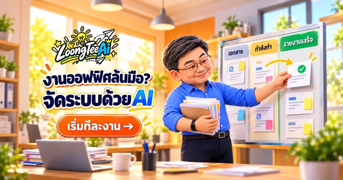 ใช้ AI ช่วยงานออฟฟิศ วางขั้นตอนจากข้อมูลสู่ผลงาน