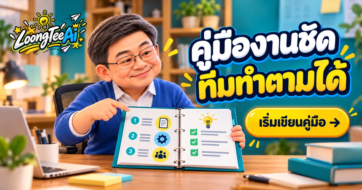 ร่างคู่มือขั้นตอนงานด้วย AI ให้เพื่อนร่วมทีมทำตามได้