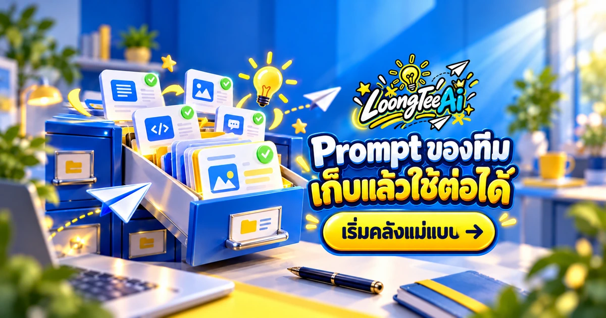 สร้างคลังแม่แบบ AI ของทีมพร้อมกติกาตรวจงาน