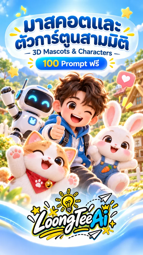 มาสคอตและตัวการ์ตูนสามมิติ