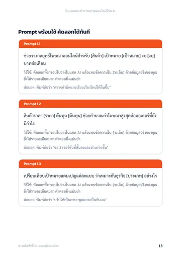 ยิงแอดและทำการตลาดออนไลน์ด้วย AI หน้า 13