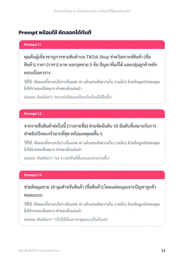 ปักตะกร้าด้วย AI: ทำคลิปขายของ TikTok ให้ได้ยอดขายจริง หน้า 13