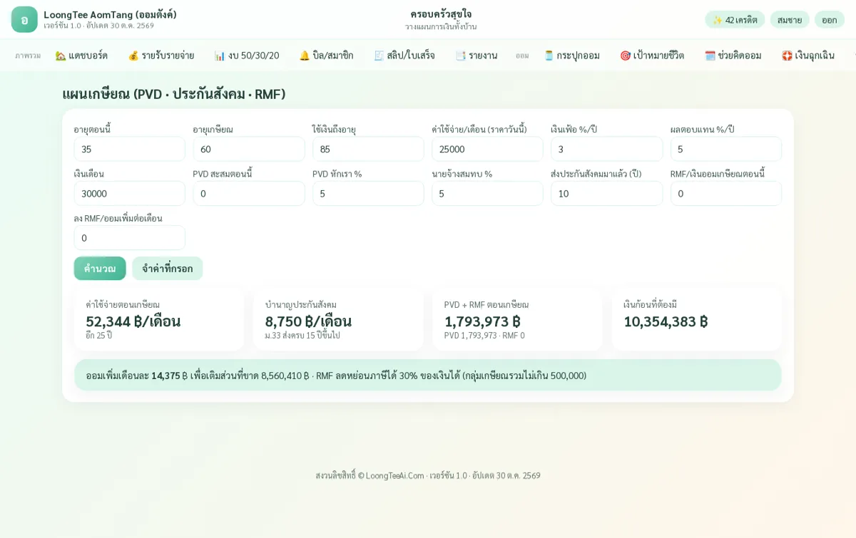 แผนเกษียณ