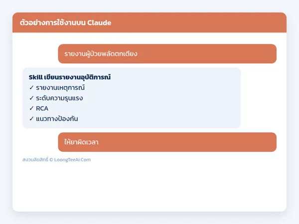 ตัวอย่างการใช้งาน