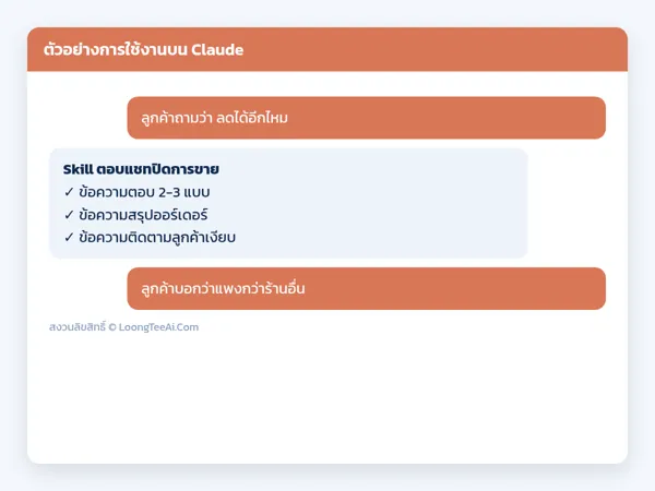ตัวอย่างการใช้งาน