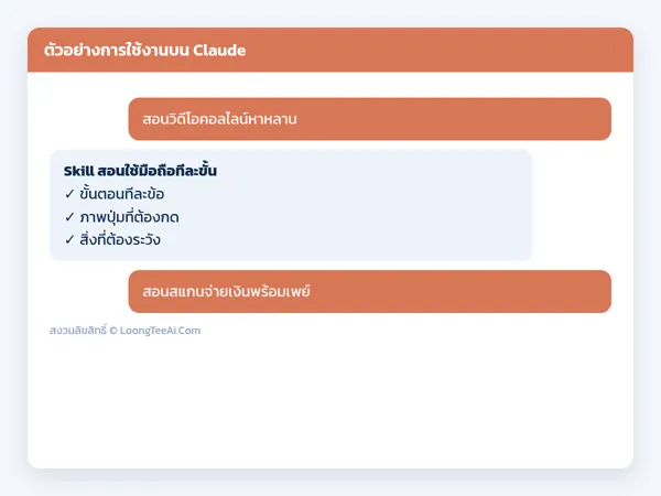 ตัวอย่างการใช้งาน