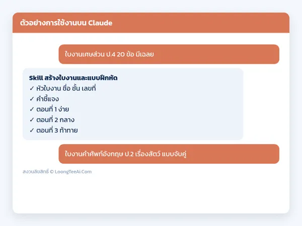 ตัวอย่างการใช้งาน