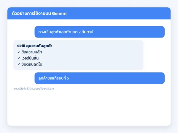 ตัวอย่างการใช้งาน