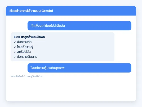 ตัวอย่างการใช้งาน