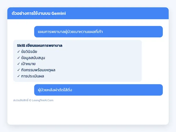 ตัวอย่างการใช้งาน