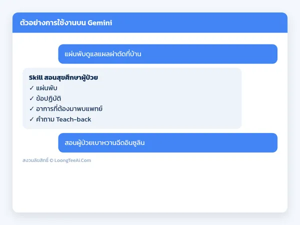 ตัวอย่างการใช้งาน