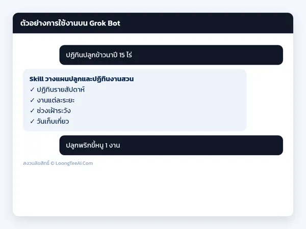 ตัวอย่างการใช้งาน