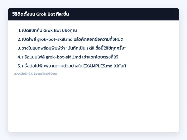 วิธีติดตั้ง