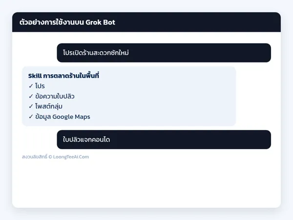ตัวอย่างการใช้งาน