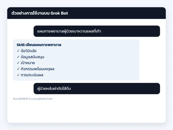ตัวอย่างการใช้งาน