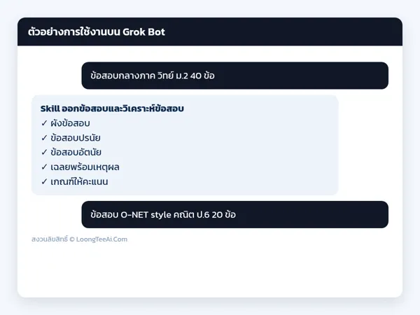 ตัวอย่างการใช้งาน
