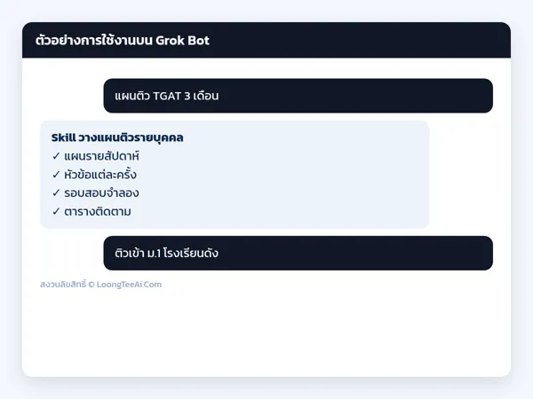 ตัวอย่างการใช้งาน